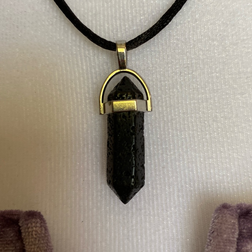 Mix n Match Handmade Black Agate Grounding 18” Adjustable Silk Cord Necklace
